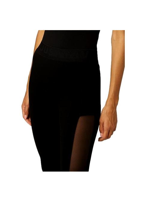 Leggins with logoed waist and transparent inserts JUST CAVALLI | Trousers | S04KA0300 N21579900